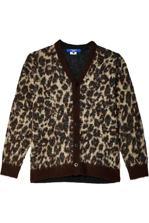 JUNYA WATANABE Cardigan à motif léopard en intarsia