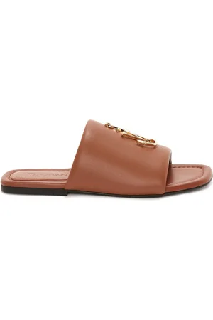 J.W.Anderson Claquettes en cuir à logo Anchor