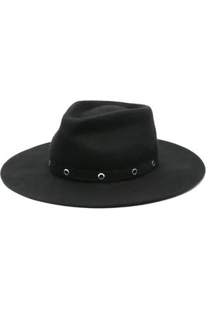 Dondup Chapeau en paille tressée tressé à détail de clous