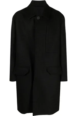 Rick Owens Manteau en laine vierge Jumbo à simple boutonnage