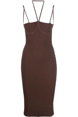 ANDREADAMO Robe cintrée à dos-nu