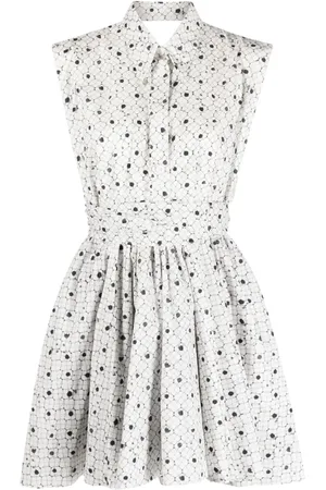 Serafini Robe sans manches à imprimé graphique