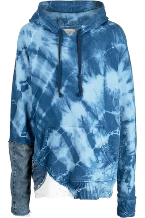 GREG LAUREN Hoodie en coton à motif tie-dye