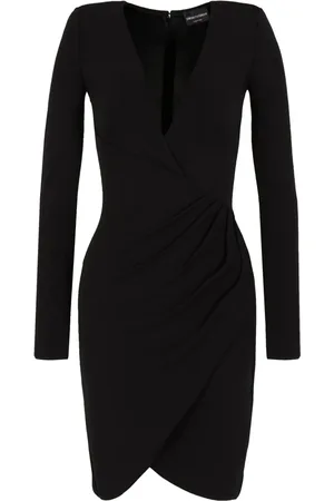Emporio Armani Robe drapée à col croisé