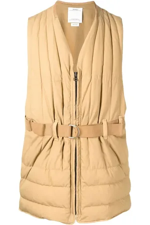 VISVIM Gilet matelassé ceinturé à col v