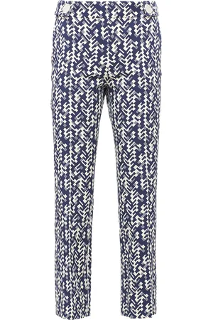 Prada Pantalon crop à imprimé graphique