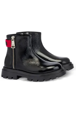 Moschino Bottines à patch logo