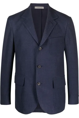 corneliani Blazer en maille à simple boutonnage