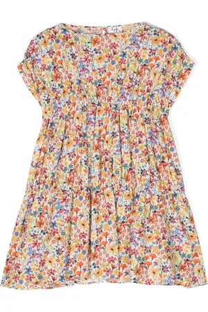 Il gufo Robe à fleurs imprimées