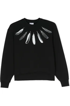 MARCELO BURLON Sweat à imprimé plumes