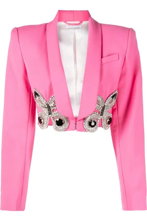 AREA Blazer à broderies papillon