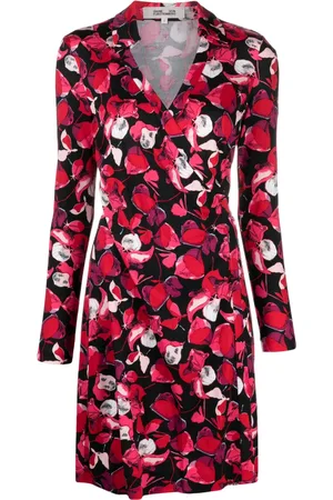 Diane von Furstenberg Robe-portefeuille Jeanne à fleurs