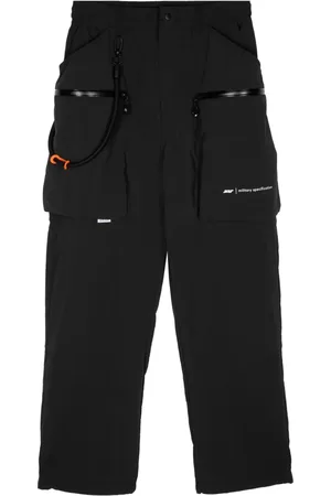 Izzue Pantalon droit en coton à poches cargo