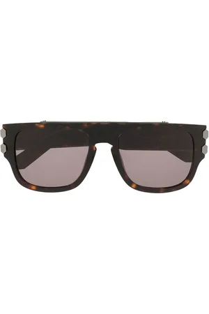 Philipp Plein Lunettes de soleil à effet écailles de tortue