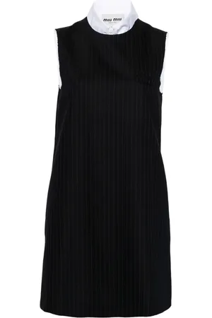 Miu Miu Robe courte à logo appliqué