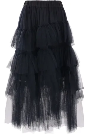 Simone Rocha Jupe en tulle à coupe mi-longue