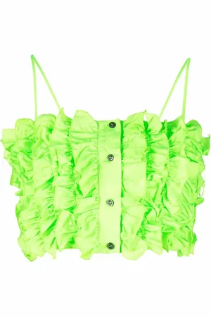 Msgm Haut crop à volants
