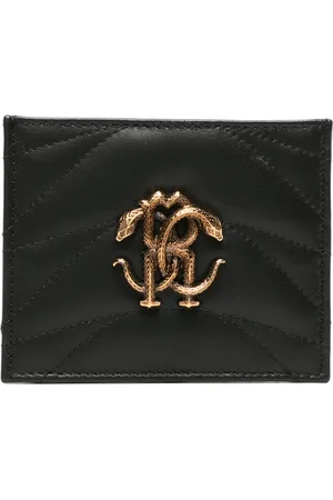Roberto Cavalli Porte-cartes à plaque monogrammée