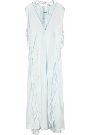 Jil Sander Robe longue à volants
