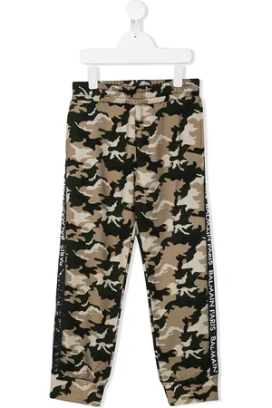 Balmain Pantalon de jogging à imprimé camouflage