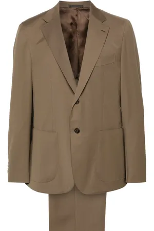 CARUSO Costume boutonné à revers crantés
