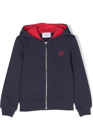 Trussardi Hoodie en coton à logo brodé
