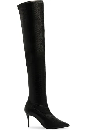 Giuseppe Zanotti Bottes à effet peau de crocodile