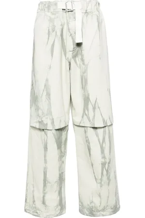 DARKPARK Pantalon droit à motif tie-dye