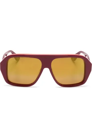 Gucci Lunettes de soleil oversize à logo gravé