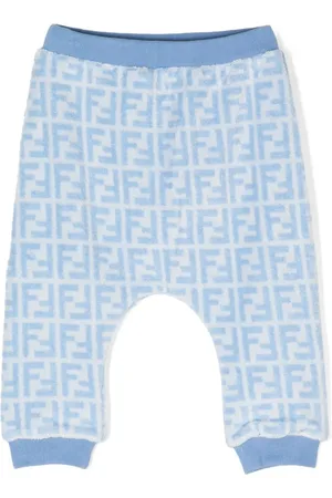 Fendi Pantalon en coton à motif monogrammé