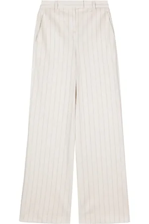 Circolo Pantalon rayé à taille haute