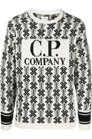 C.P. Company Pull à logo en laine vierge