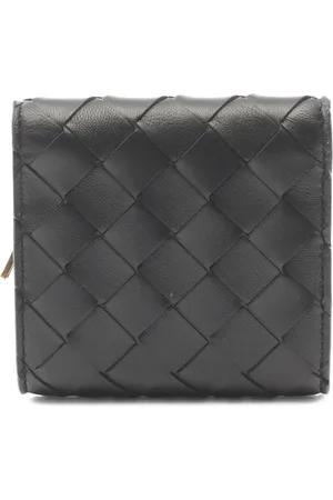 Bottega Veneta Portefeuille pliant en cuir Intrecciato (années 2020)