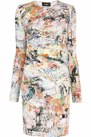 Dsquared2 Robe à imprimé abstrait