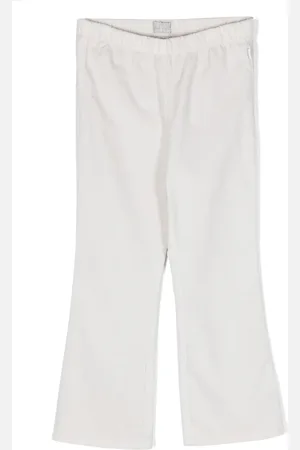 Il gufo Pantalon en coton à taille élastique