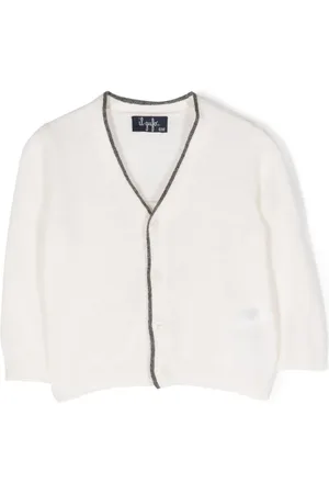 Il gufo Cardigan en laine à col v