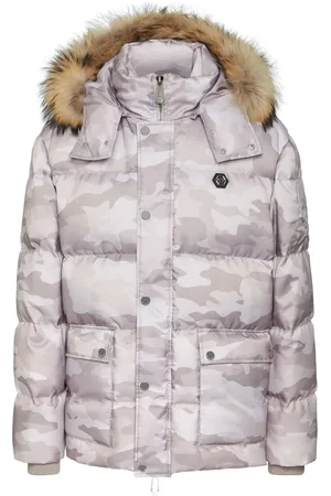 Philipp Plein Parka matelassée à imprimé camouflage