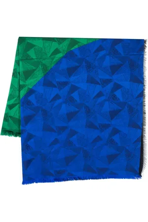 Saint Laurent Foulard bicolore à motif en jacquard (années 1990)