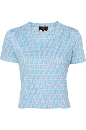 Fendi T-shirt à imprimé FF (années 1990-2000)
