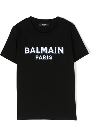 Balmain T-shirt en coton à logo imprimé
