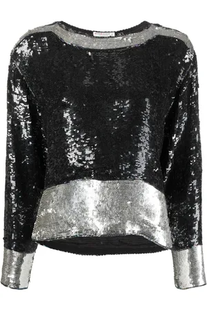 Saint Laurent Haut brodé de sequins (années 1970)