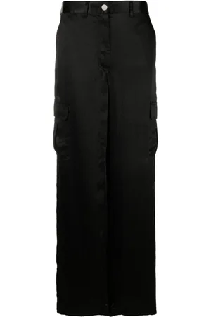THEORY Pantalon ample à fini satiné
