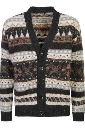 BARENA Cardigan en maille Fair Isle