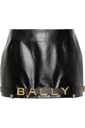 Bally Minijupe en maille à logo strassé