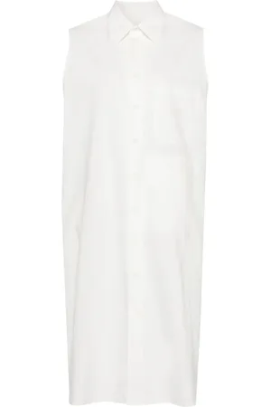 Maison Margiela Robe mi-longue en popeline