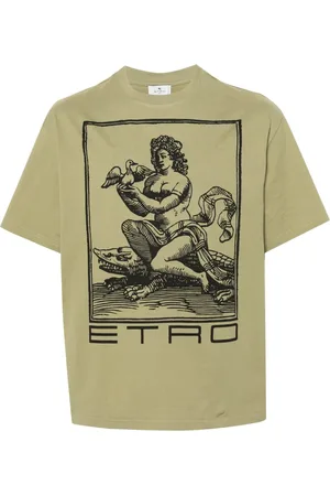 Etro T-shirt en coton à imprimé graphique
