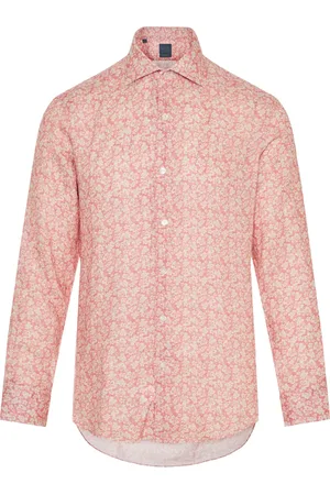 BARBA Chemise en lin à fleurs