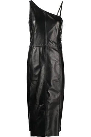 DROME Robe mi-longue à design asymétrique