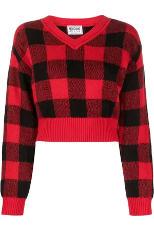 Moschino Pull en laine mélangée à carreaux