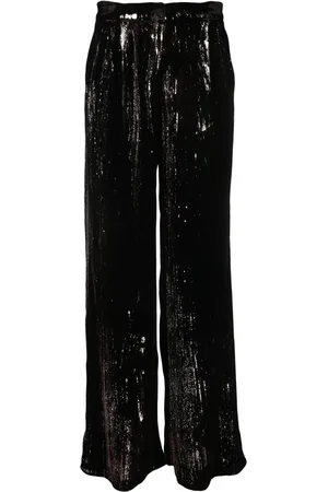 AVANT TOI Pantalon évasé à sequins